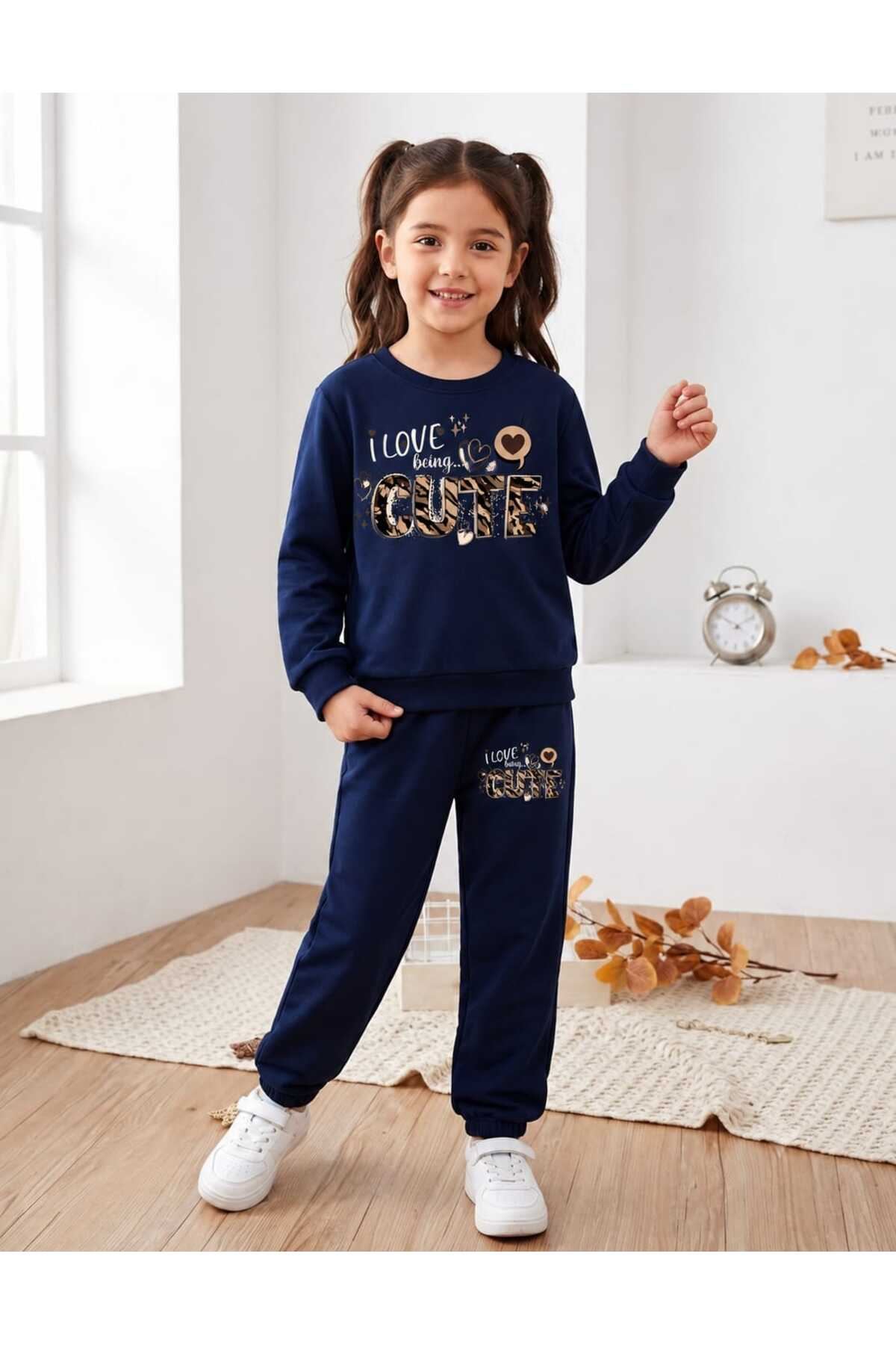Cute Baskılı Çocuk Takım 3-12 Yaş — görsel 3