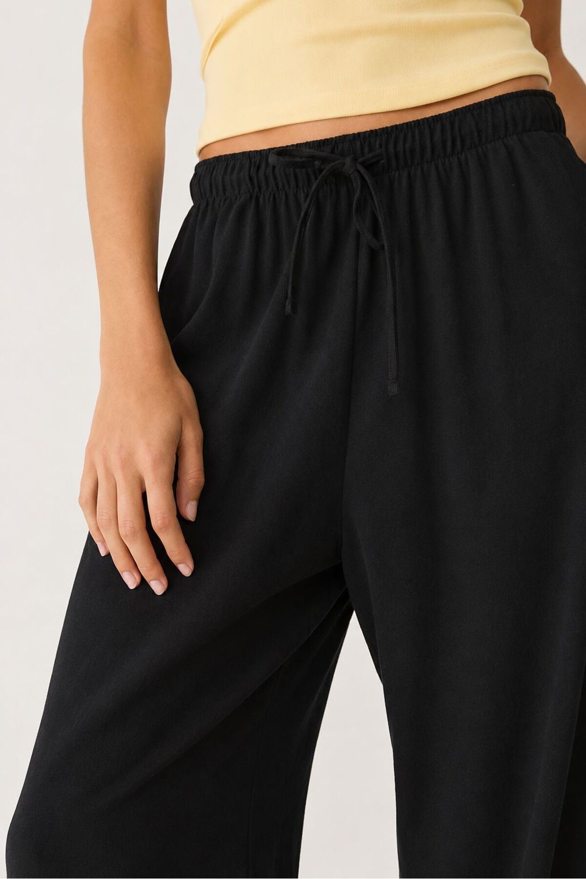 Keten Karışımlı Bol Kesim Pantolon