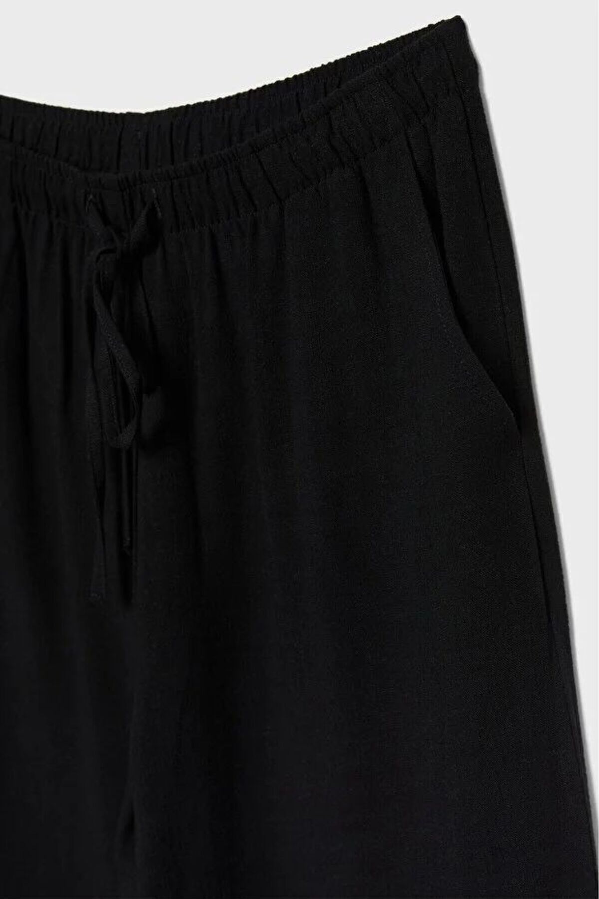 Keten Karışımlı Bol Kesim Pantolon